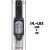 Powerbuilt 1/4 inch Drive Ratcheting T-Handle Torque Wrench, 20-100 in.