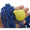 Bilipala Mediterranean Fishing Net Decoration, Fish Netting with Seashell Decor,