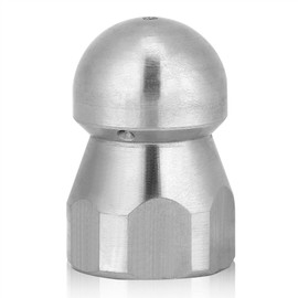 ViaGasaFamido 3/8" Sewer Cleaning Nozzle, High Pressure Washer Drain Hose Sewer Cleaning Pipe Jetter Nozzle Stainless Steel Penetrator Jet Nozzle for Sewer and Drain Cleaning Jetter