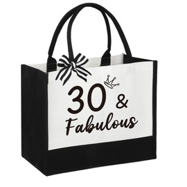 Daughter 30th Birthday Gifts for Women Friends,Presents for 30th Birthday Gifts for Her,Gift for 30 Year Old Woman Female Sister Granddaughter,Christmas Tote Bag Gift for 30 Year Old Mum Auntie