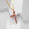 CLASSYZINT Cross Pendant Necklace Colorful Cross necklace Cross Chain Necklace