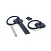 Vintage Style Black Garden Gate Ring Latch Suffolk Latch Door