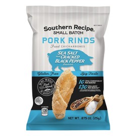 Pork Rinds Variety Pack | Hot Honey, Sweet BBQ, Spicy Dill, Salt & Pepper | 4 Flavors | Southern Recipe Small Batch Chicharrones | Keto Friendly & Low Carb | Snack Bag (20 Count)