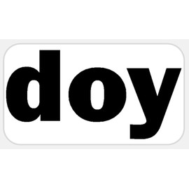 Doy 500 Pcs Stickers Pack 2.25 x 1.25 in Funny Joke Humor Duh Sarcasm