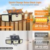 Solar Lights Outdoor, Quick Charge Solar Motion Deck Lights Outdoor