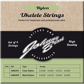 Johnny Brook Set Of 4 Nylon Ukulele Strings Clear