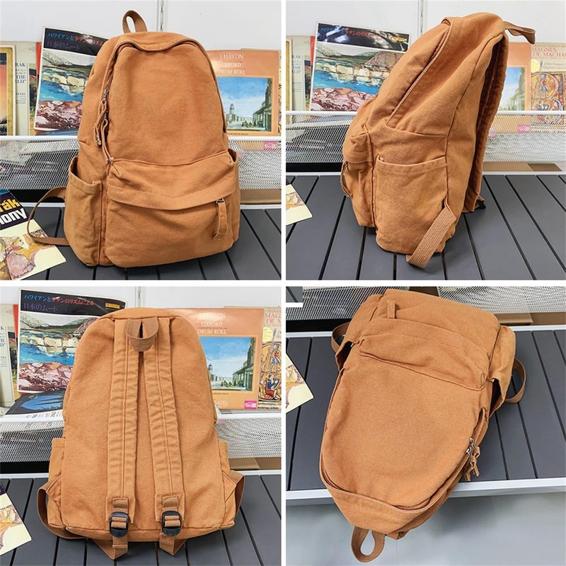 The largest selection Vintage Canvas Backpack, Canvas Backpack, work brown