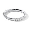 getlove Moissanite Wedding Band Twisted Rope Moissanite Half Eternity Band