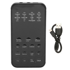 Voice Changer Multifunction 12 Sound Effects Fine Tuning Function One Click Operation Mini Sound Card Voice Changer
