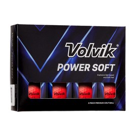 Volvik Power Soft Red Golf Balls (One Dozen)