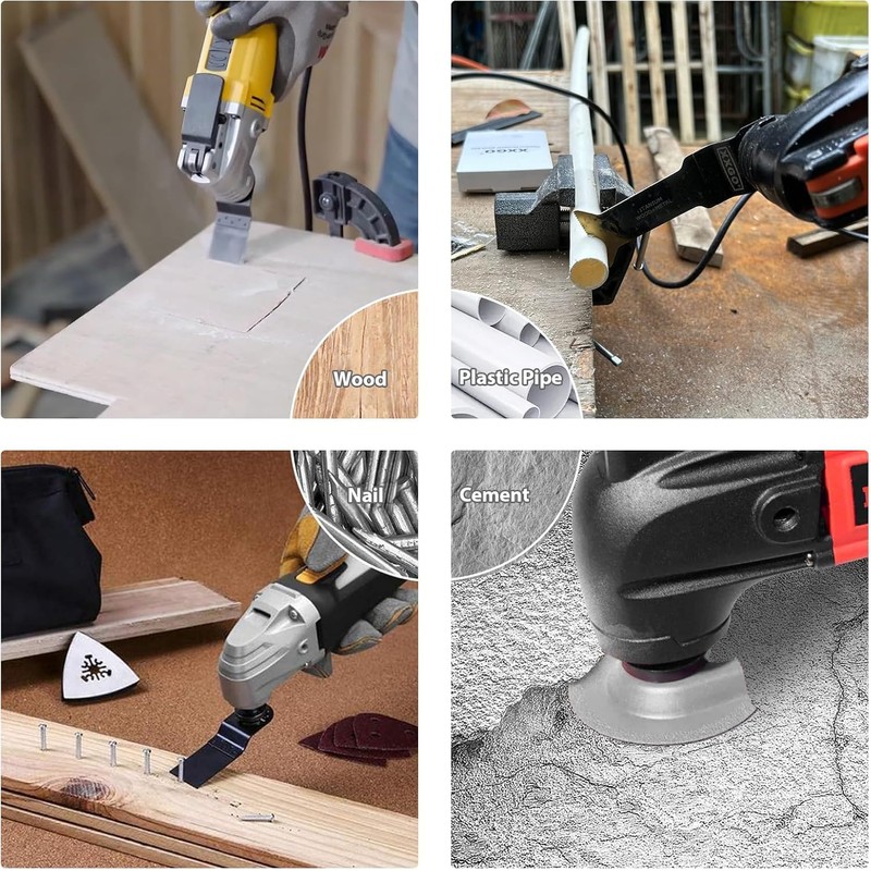 Wjelet 6 Pcs Diamond Multi Tool Accessory Kit, Multi Tool