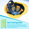 Ice Pack Hard Hat Cooling Insert, Blue, Flower Shape Design,