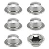 HONSNKS 6 Pcs Push On Pushnut Caps, Spring Steel 1/2"