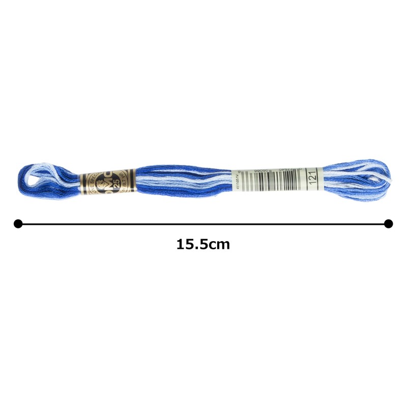 DMC 6-Strand Embroidery Cotton Floss, Variegated Delft Blue