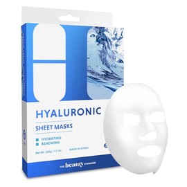 Mascarilla Facial Con Ácido Hialurónico Reafirma, Antienvejecimiento, Hidrata Y Da Volumen A La Piel. Cuidado De La Piel Coreano Libre De Crueldad Y  