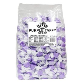 Fairtime Taffy – Bulk Purple Candy for Candy Buffets, Grape Taffy, Grape Candy, Bulk Candy, Pinata Candy, Individually Wrapped Candy Kosher Candy, 3 Pounds of Candy