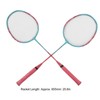 Badminton Racket Lightweight Portable Iron Alloy Frame Double Badminton Racquets