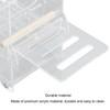 Automatic Parrot Feeder Prevent Spills Splashes Large Capacity Acrylic Transparent