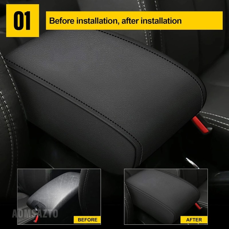 Unbranded For 2018-24 Jeep Wrangler JL JLU PU Leather Center