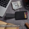 Toughergun Slim Wallet for Men RFID Blocking Money Clip, Minimalist
