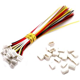 20 Sets Mini Micro Sh 1.0mm JST 4-Pin Connector Plug Male with 150mm Cable & Female