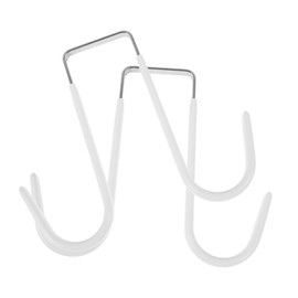 LABRIMP 2pcs Over The Door Hooks Sturdy Coat Hanger for Entryway Bedroom No Drilling Required Versatile Design for Clothes Hats Accessories Fits Doors