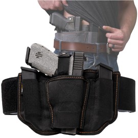 VNSH Belly Band Holster – Comfortable, Secure & Discreet | Concealed Carry Fit for 99% of Handguns with Built-in Mag Pouches
