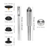 SAVITA 43pcs Snap Fasteners Kit with Setter Base Hollow Punch