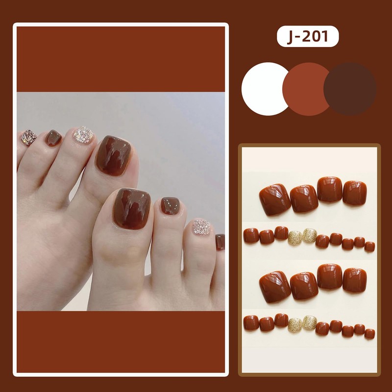 Nail Tips, 24 Pieces, Thumb Nail Seal, Foot False Nails,