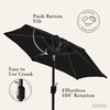 Punchau 6 Ft Outdoor Patio Umbrella, Easy Open/Close Crank and