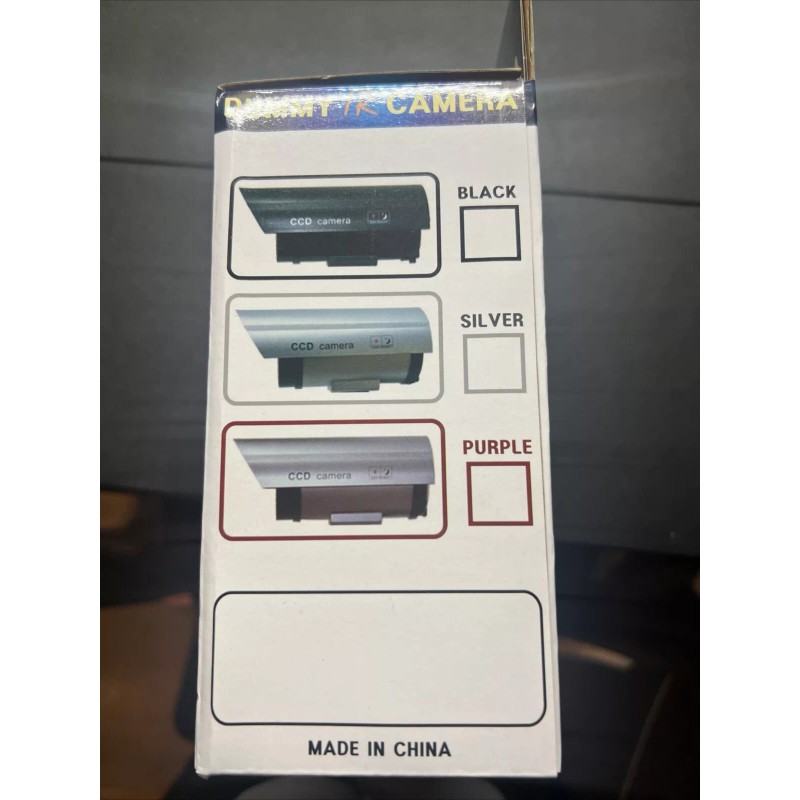 Realistic Dummy IR Camera Realistic Looking With Flashing Red Light