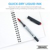 ZBRANDS // Red Ink Pens, Liquid Ink Roller Pen, Micro