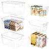 Kutesna 6 PCS Clear Pantry Storage Bins with Lids, 2