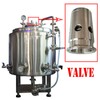Vacuum Pressure Relief Safety Valve - 304 Stainless Steel, 2Bar