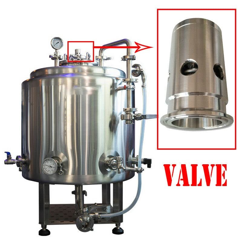Vacuum Pressure Relief Safety Valve - 304 Stainless Steel, 2Bar
