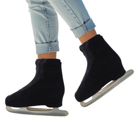 IFOYO Ice Skate Boot Covers for Figure & Roller Skating - Protective Cover with Anti-Slip Design, Durable Skate Shoe Covers for Kids/Adults (Black)