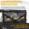 KUAFU Rear Windshield Window Compatible With 2013-2023 Polaris Ranger XP