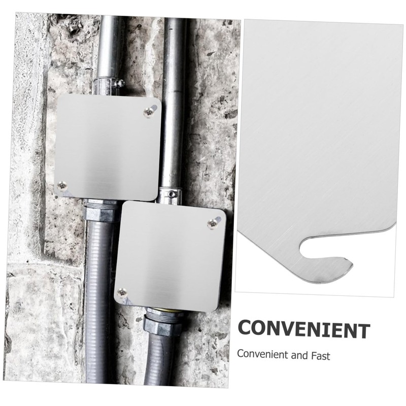 TEHAUX Junction Box Covers Metal Electrical Box Cover Plate Square