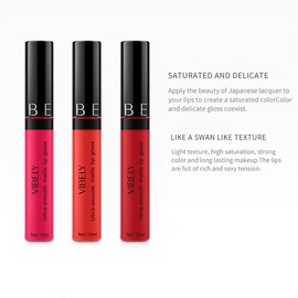 SeleneTenderaes 12-color orange matte non-stick cup lip glaze non-decolorizing brown lip gloss lipstick 0.34 FL OZ