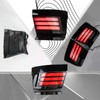 PGTOPONE LED Rear Bumper Reflectors Light Fog Brake Tail Lamps