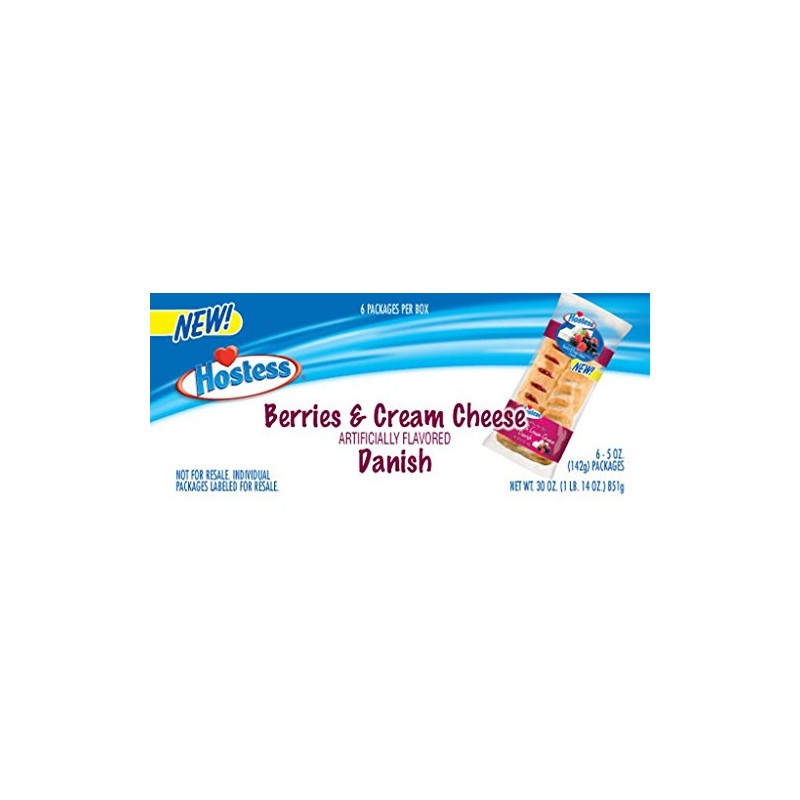Hostess Danish, Berries & Cream Cheese, 5 Ounce (Pack of