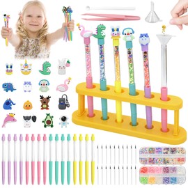 FEMBW Make Your Own Pens Set Children, 16 Pens Set with 80+ Accessories, Craft Set Children from 6 Years, 3D Creative Crafts, Children's Birthday Party for 5-12 Years Girls Boys