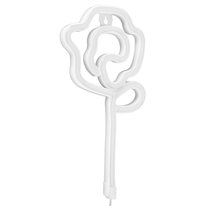 Neon Lights Rose Flower Style Valentine's Day Proposal Wedding Confession
