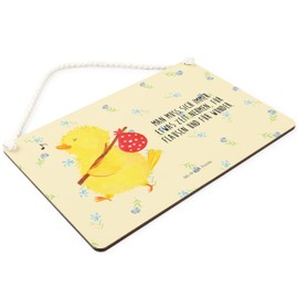 Mr. & Mrs. Panda A4 Decorative Sign Chick Hiker - Easter Gifts, Easter Decoration, Gift, Door Sign, Wall Sign, Easter Gifts, Easter Nest, Time Management, Wonder, Wooden Sign, Easter Decoration, Wall Decoration