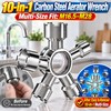 10-in-1 Faucet Aerator Wrench for Removal – Carbon Steel M16.5–M28