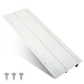 SCITOO Door Threshold Ramp 2" Rise Aluminum Mobility Entry Ramp for Doorways Rated 800LBS Weight Capacity Adjustable Ramps for Wheelchairs, Scooters, Power Chairs