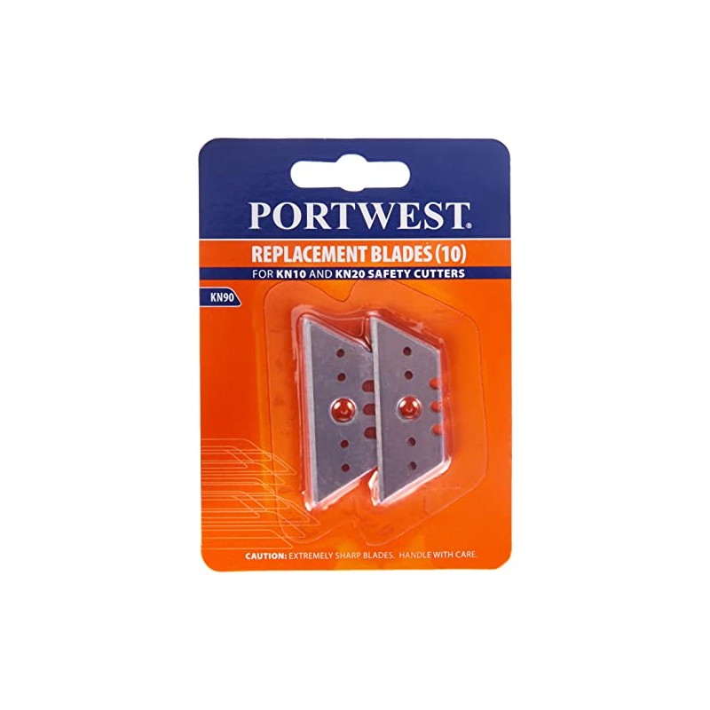 Portwest Replacement Blades for KN10 and KN20 (pack of 10),