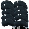 Golf Iron Head Covers with Number Printed Value 10 Pcs/Set,