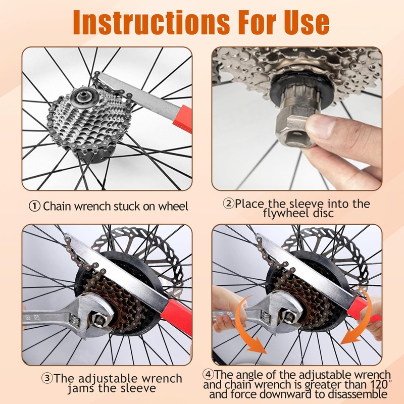 3 Piece Bicycle Repair Tool Set for 6 7 8