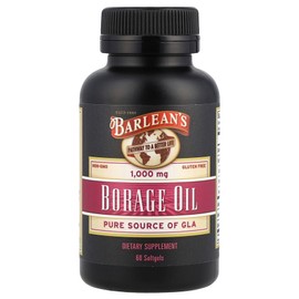 Barleans Borage Oil 60 softgels, 1 unit, 60 tablets / 발린스 Barleans (발린스) 보리지 오일 60 소프트젤, 1개, 60정